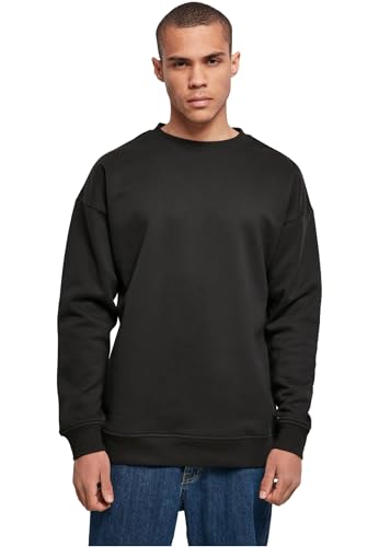 Build Your Brand Herren Sweat Crewneck Sweatshirt,, per pack Schwarz (black 00007), Medium (Herstellergröße: Medium) von Build Your Brand