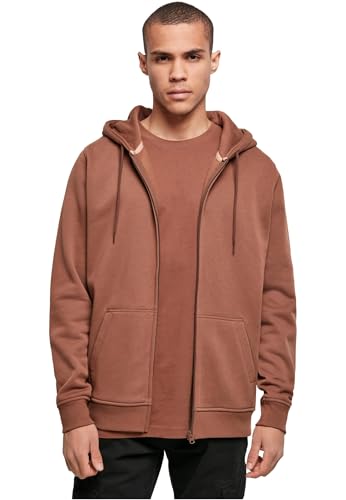 Build Your Brand Herren Sweatshirtjacke Heavy Zip Hoody, Farbe bark, Größe M von Build Your Brand