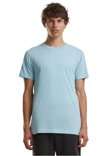 Build Your Brand Herren T-Shirt Basic Round Neck, Basic Männer T-Shirt mit Rundhalsausschnitt, Baumwolle, Regular Fit, Oceanblue, 4XL von Build Your Brand