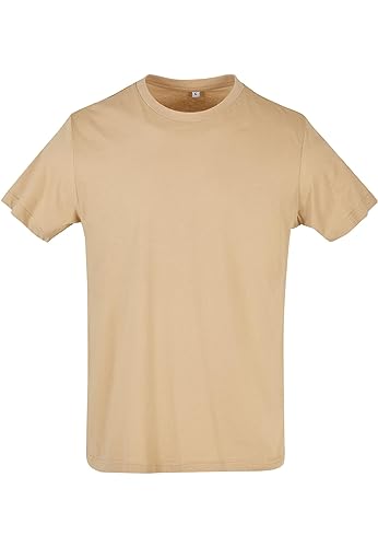 Build Your Brand Herren BB010-Basic Round Neck T-Shirt, unionbeige, 4XL von Build Your Brand