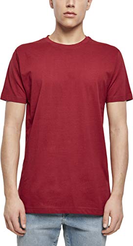 Build Your Brand Herren T-Shirt Round Neck, burgundy, 3XL von Build Your Brand