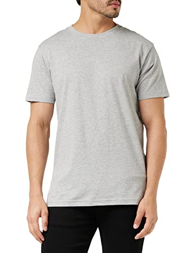 Build Your Brand Herren T-Shirt Round Neck, heather grey, 4XL von Build Your Brand