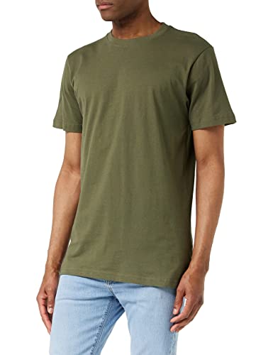 Build Your Brand Herren T-Shirt Round Neck, olive, 3XL von Build Your Brand