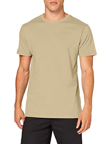 Build Your Brand Herren T-Shirt Round Neck, sand, M von Build Your Brand