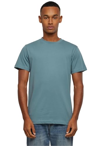 Build Your Brand Herren BY004-T-Shirt Round Neck T-Shirt, Dustyblue, L von Build Your Brand