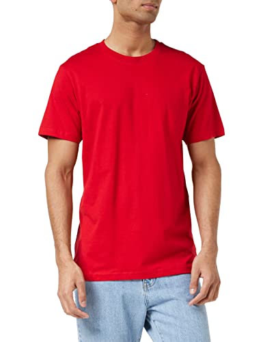 Build Your Brand Herren T-shirt Round Neck T Shirt, Rot (Cityred), XL EU von Build Your Brand
