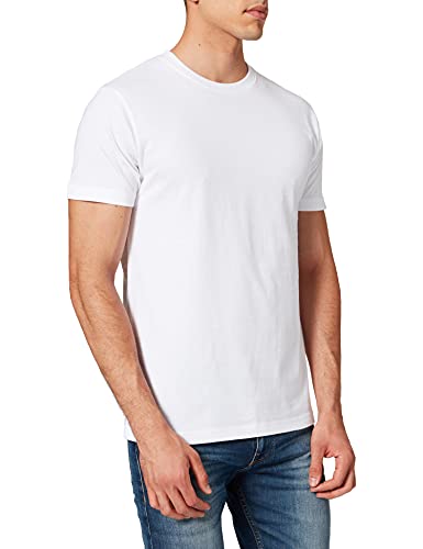 Build Your Brand Herren T-shirt Round Neck T Shirt, Weiß (White), 3XL EU von Build Your Brand