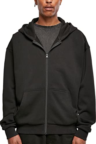 Build Your Brand Herren Ultra Heavy Zip Hoody Kapuzenpullover, Schwarz, XS von Build Your Brand