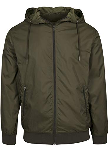 Build Your Brand Herren Windrunner Jacke, per pack Grün (Olive/Olive 00834), Small (Herstellergröße: S) von Build Your Brand