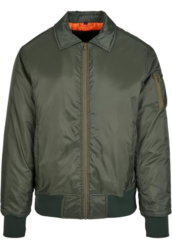 Build Your Brand Jacke Collar Bomber Jacket Dark Olive 4XL von Build Your Brand