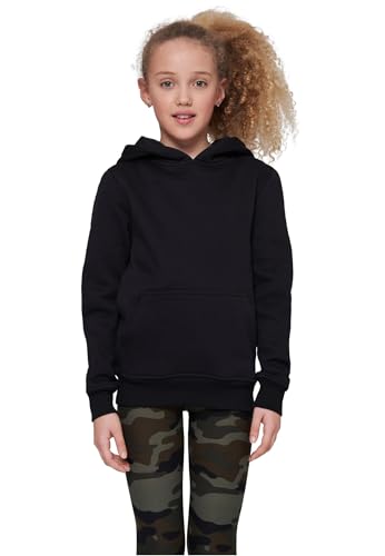 Build Your Brand Jungen Basic Kids Hoody Hooded Sweatshirt, Schwarz, 122-128 EU von Build Your Brand