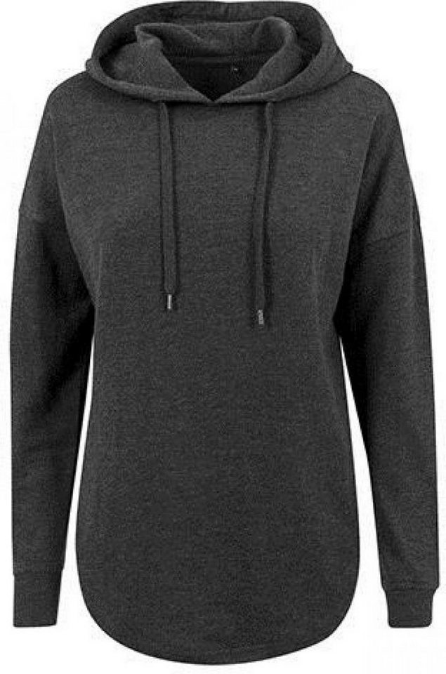 Build Your Brand Kapuzenpullover Damen Oversized Hoody / Modisch abgerundeter Saum von Build Your Brand