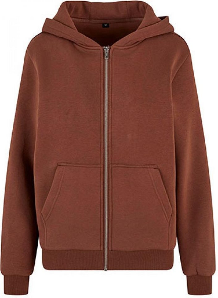Build Your Brand Kapuzensweatjacke Damen Fluffy Zip Hoody Kapuzenjacke von Build Your Brand