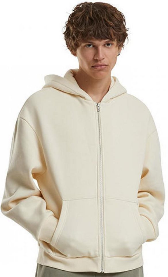 Build Your Brand Kapuzensweatjacke Fluffy Zip Hoody Herren Kapuzenjacke von Build Your Brand