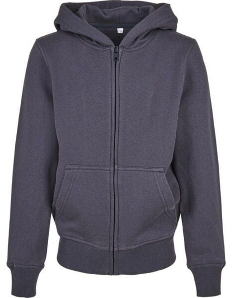 Build Your Brand Kids´ Organic Basic Sweatjacke mit Kapuze von Build Your Brand