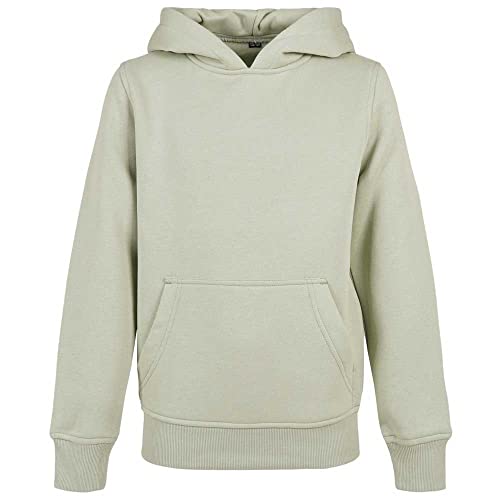 Build Your Brand Kinder Kapuzenpullover Basic Kids Hoody, Farbe softsalvia, Größe 122/128 von Build Your Brand