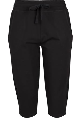 Build Your Brand Ladies Terry 3/4 Jogging Pants - Farbe: Black - Größe: M von Build Your Brand