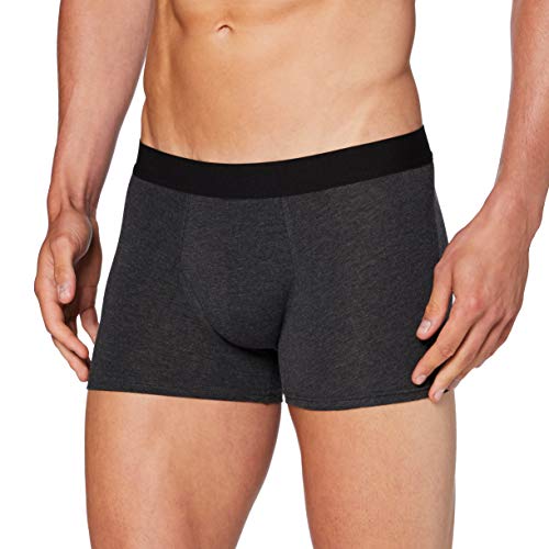 Build Your Brand Mens BY132-Men Boxer Shorts 2-Pack Underwear, Charcoal, L von Build Your Brand