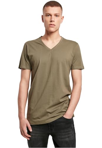 Build Your Brand Mens BY006-Light V-Neck T-Shirt, Olive, XL Build Your Brand Mens BY006-Light V-Neck T-Shirt, Olive, XL von Build Your Brand