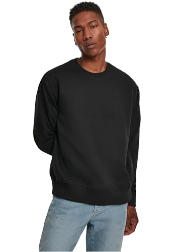 Build Your Brand Premium Oversize Crewneck, Black, XL von Build Your Brand