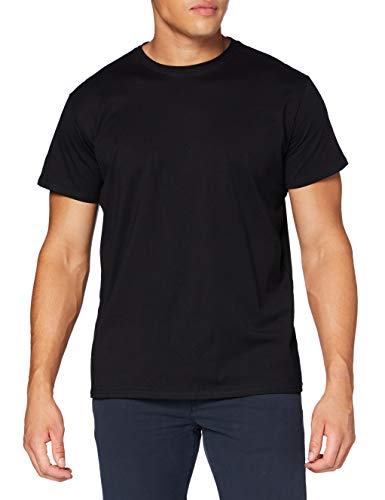 Build Your Brand Mens BY090-Basic T-Shirt, Black, S von Build Your Brand