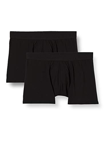 Build Your Brand Mens BY132-Men Boxer Shorts 2-Pack Underwear, Schwarz, 5XL von Build Your Brand