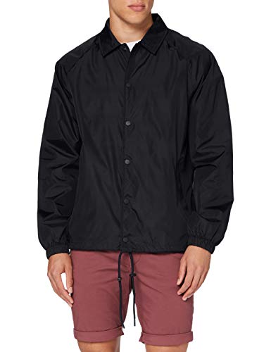 Build Your Brand Mens Coach Jacket, Black, L von Build Your Brand