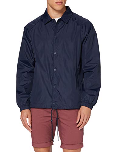 Build Your Brand Mens BY128-Coach Jacket, Navy, 5XL von Build Your Brand