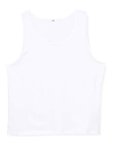 Build Your Brand Mens BY003-Jersey Big Tank T-Shirt, White, XXL von Build Your Brand