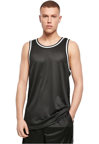 Build Your Brand Mens BY009-Mesh Tanktop Neck Gaiter, blk/wht, M von Build Your Brand