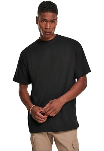 Build Your Brand Mens BY122-Premium Combed Jersey Loose T-Shirt, Black, L von Build Your Brand