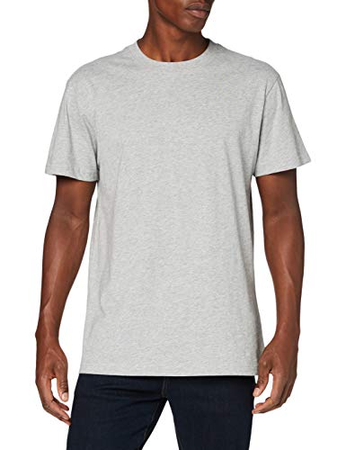 Build Your Brand Mens Premium Combed Jersey T-Shirt, Heather Grey, L von Build Your Brand