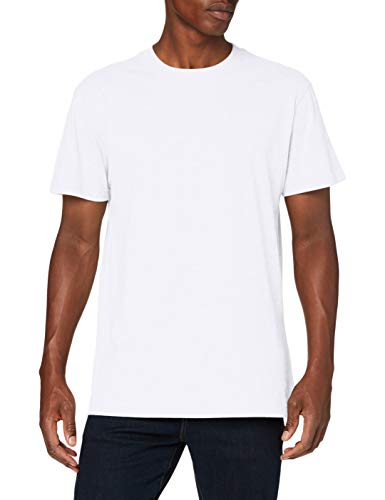 Build Your Brand Mens BY123-Premium Combed Jersey T-Shirt, White, L von Build Your Brand