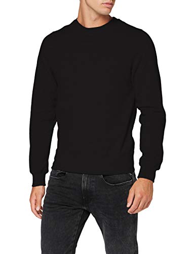 Build Your Brand Mens BY119-Premium Crewneck Pullover Sweater, Schwarz, L von Build Your Brand