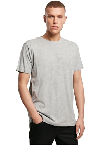 Build Your Brand Herren T-Shirt Round Neck, heather grey, XL von Build Your Brand