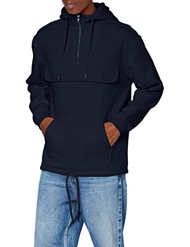 Build Your Brand Mens BY098-Sweat Pull Over Hoody Hooded Sweatshirt, Navy, XXL von Build Your Brand