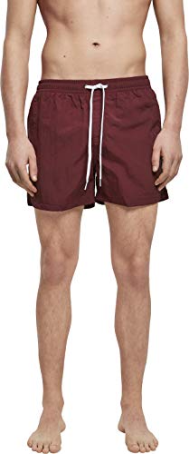 Build Your Brand Mens BY050-Swim Shorts, Cherry, L von Build Your Brand