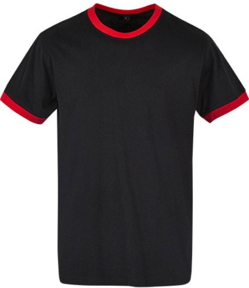 Build Your Brand Rundhalsshirt Herren Ringer T-Shirt 30 °C waschbar von Build Your Brand