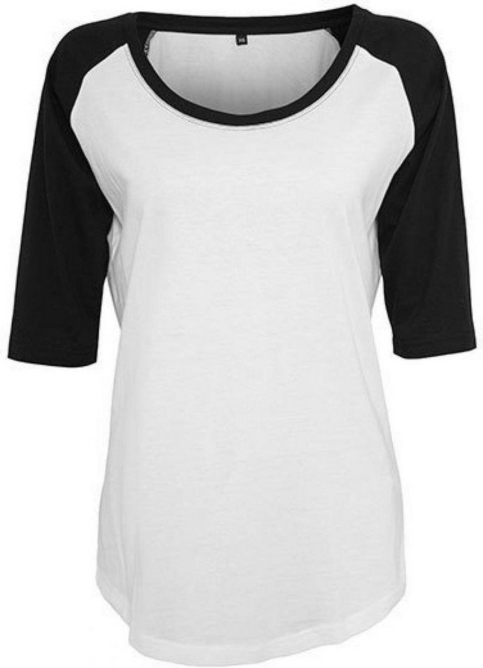 Build Your Brand Rundhalsshirt Ladies 3/4 Contrast Raglan Damen T-Shirt von Build Your Brand
