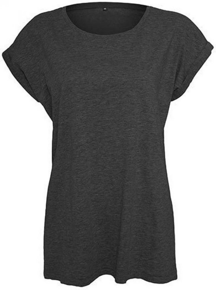 Build Your Brand Rundhalsshirt Ladies Extended Shoulder Damen T-Shirt von Build Your Brand