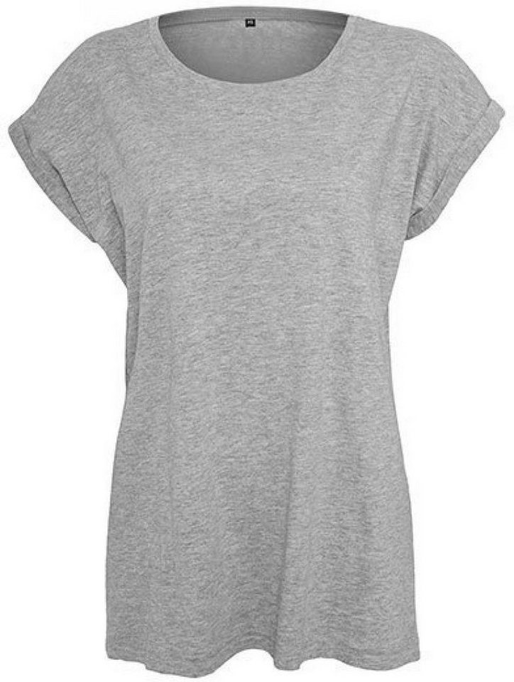 Build Your Brand Rundhalsshirt Ladies Extended Shoulder Damen T-Shirt von Build Your Brand