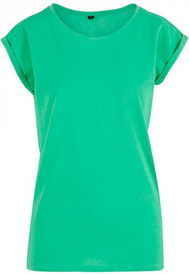 Build Your Brand Rundhalsshirt Ladies Extended Shoulder Damen T-Shirt von Build Your Brand
