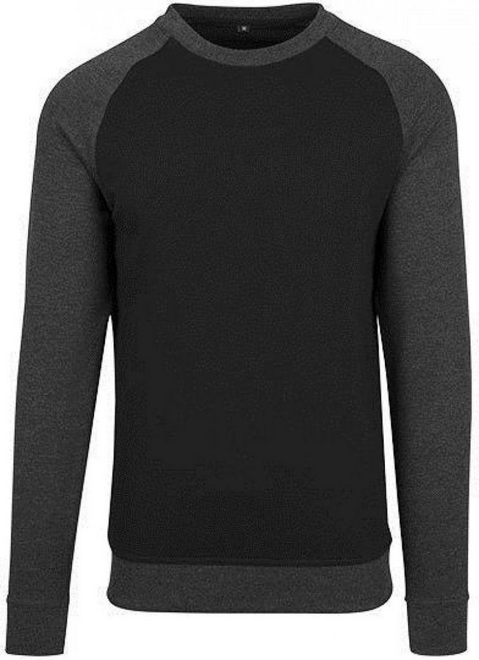 Build Your Brand Sweatshirt Herren Raglan Crewneck von Build Your Brand