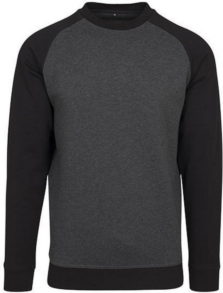 Build Your Brand Sweatshirt Herren Raglan Crewneck von Build Your Brand
