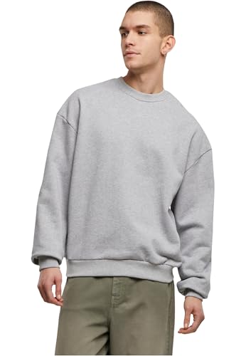 Build Your Brand Herren BY205-Ultra Heavy Cotton Crewneck Sweatshirt, heathergrey, XXL von Build Your Brand