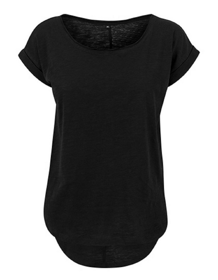 WITORU T-Shirt 1er/2er Pack Damen Long Slub T-Shirt für Frauen u. Mädchen (2-tlg) Gr. XS bis 5XL, 100% Baumwolle von WITORU