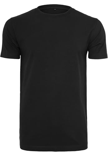 Build Your Brand Herren T-Shirt Round Neck, black, M von Build Your Brand