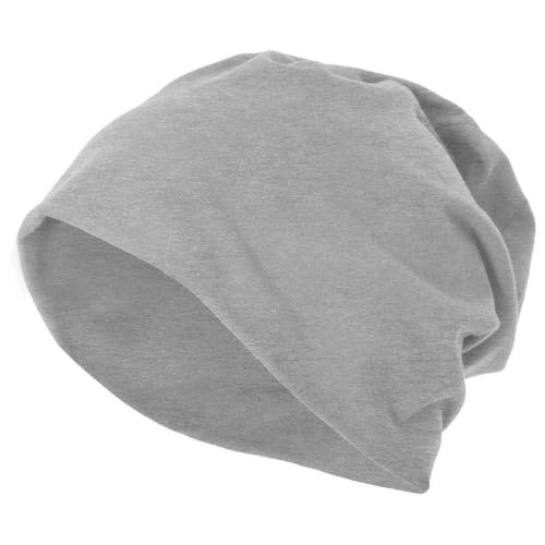 Build Your Brand Jersey Beanie, Heather Grey, one Size von Build Your Brand