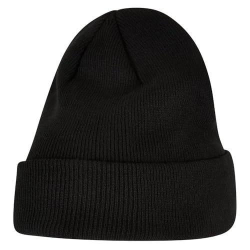 Build Your Brand Heavy Knit Beanie, Black, one Size von Build Your Brand