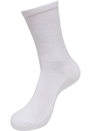 Build Your Brand Unisex BY201-Crew Socken, White, 43-46 von Build Your Brand